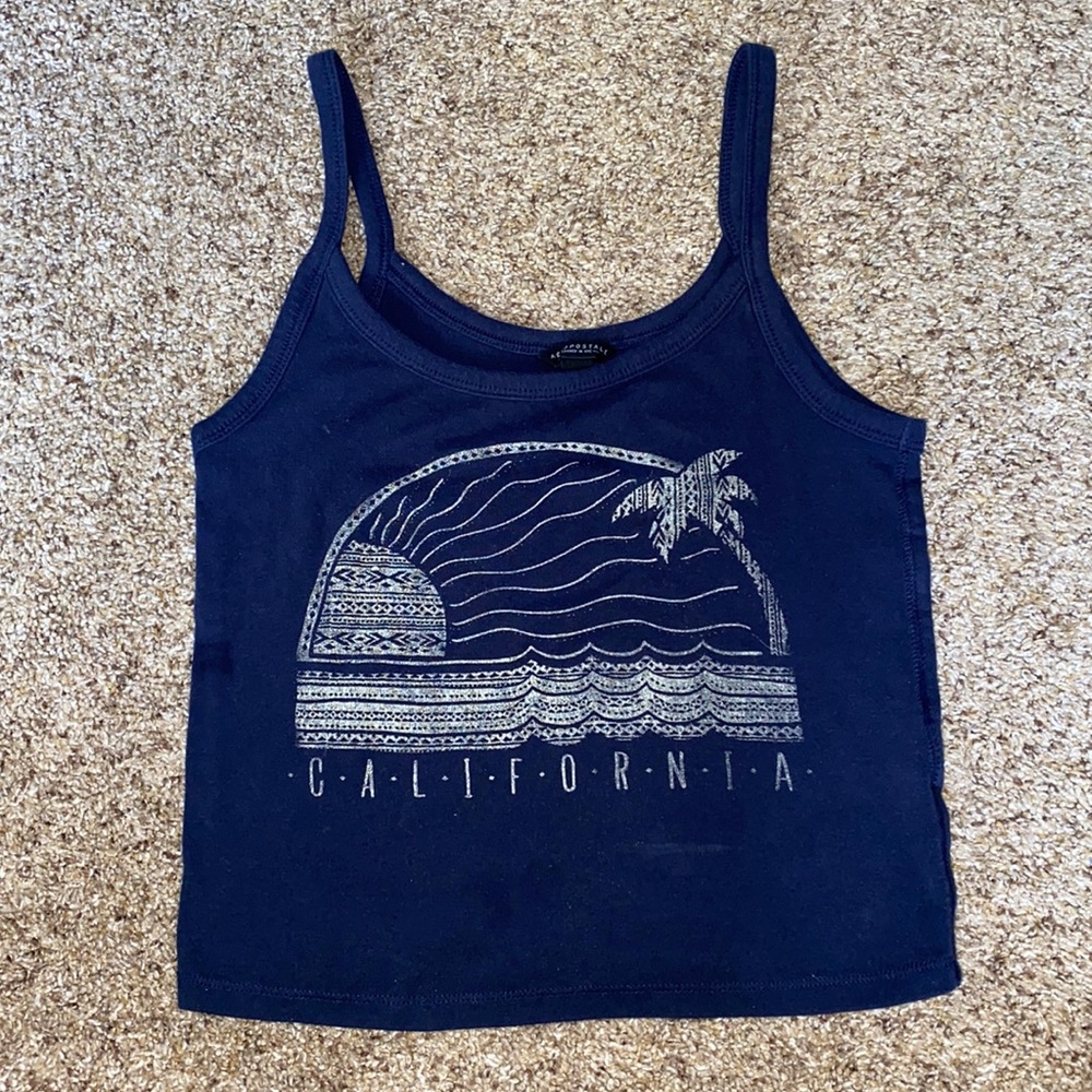 Women’s Aeropostale Medium Navy Blue Sunset Crop